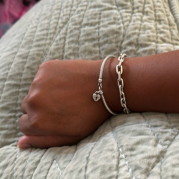 David Yurman Madison Chain Silver Bracelet 5.5mm Size Medium - Picture 12 of 12